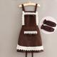 Heavy industry lace strap princess dress pure coffee (water repellent) + sleeve