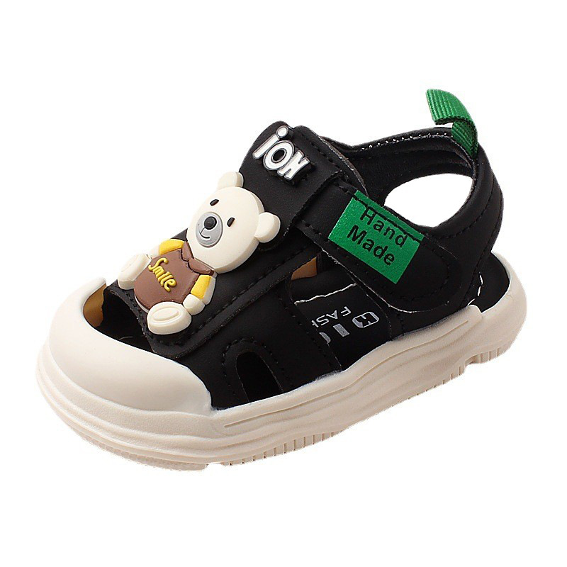 Baby Shoes 1-3 Years Old Boys Toe Sandals Toddler Shoes Soft Sole Baby Sandals Kindergarten 2332