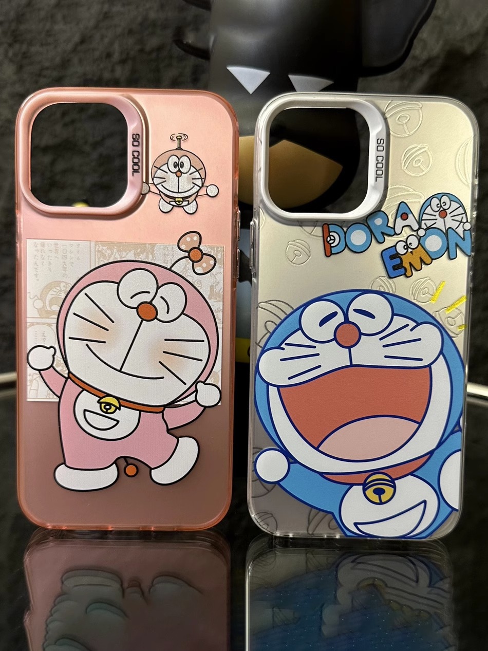 網紅彩銀藍胖子適用iPhone14pro手機殼新款蘋果13保護套11/12跨境