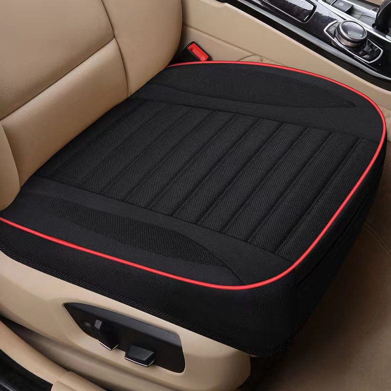 Main and co-pilot spring and summer seat cover single piece single linen without backrest three-piece set four seasons universal car seat cushion