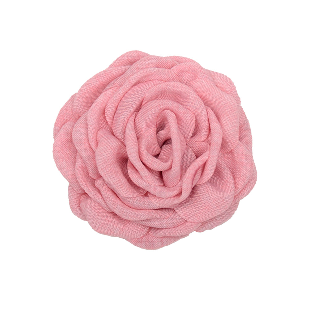 Caro same style grilled edge hairpin scratch flower 8cm three-dimensional burning edge camellia flower DIY headdress corsage jewelry accessories
