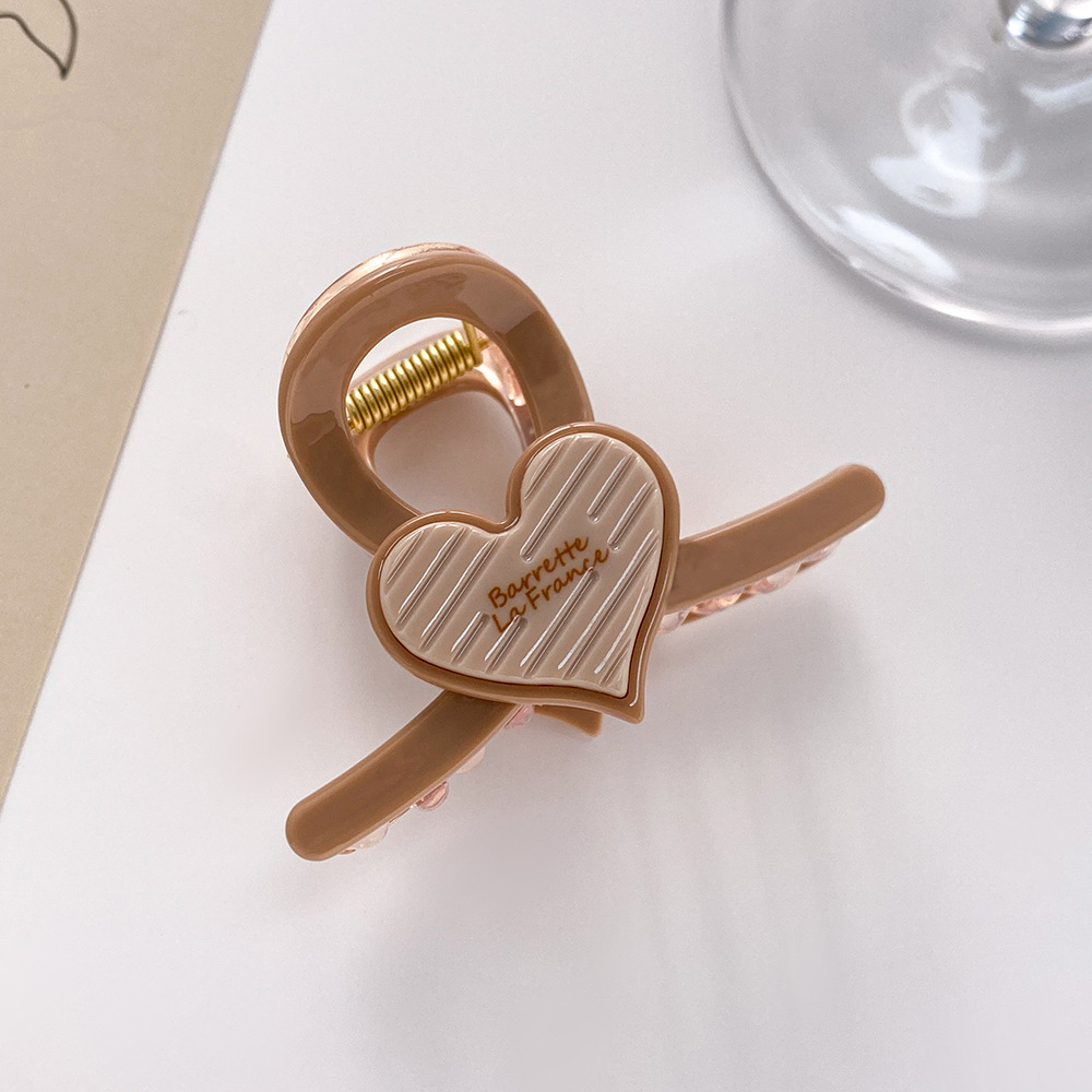 Neue liebe haar clip halb haar krawatte mode haarnadel kinder haar zubehör außenhandel heißer verkauf kopfschmuck kleine größe shark clip 7cm_voghion.com