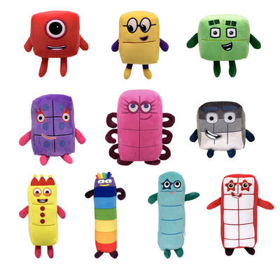 Clearance Numberblocks Digital Building Blocks Doll Children's Math Enlightenment Animation Plush Toy Spot