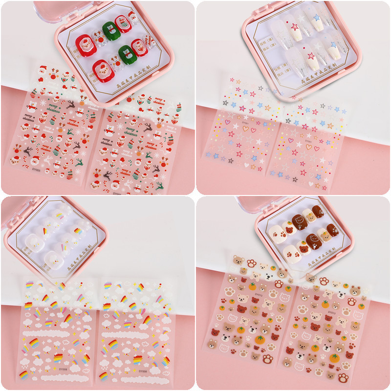 Nail art stickers Silver Moon stickers stars stickers cartoon stickers Christmas stickers wholesale