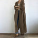 Cross-border Autumn New Casual Long-sleeved Shirt Dress All-match Long Coat Jacket