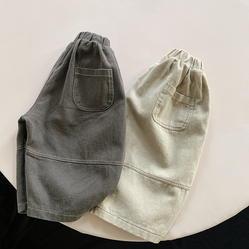 2025 Spring and Autumn New Loose Casual Wide Leg Haren Pants for Boys and Girls Korean Style Trendy Outer Wear Pants