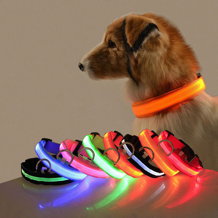 光るペットの首輪犬 USB 充電式 Led 点灯メッシュ首輪犬のための快適なソフトシリコーン夜の安全|undefined