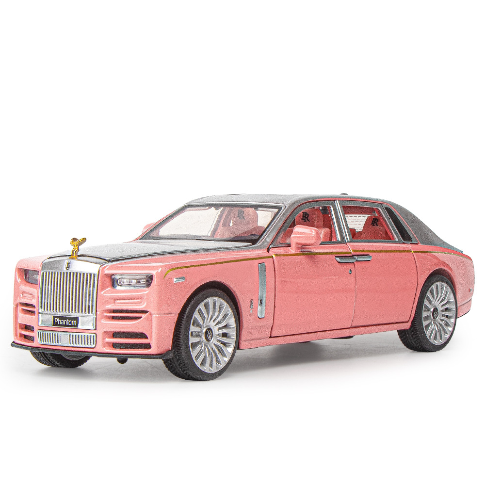 1:32 Rolls Alloy Royce Phantom Car Model Simulation Back to Open the Door Children's Toys Cross-border Hot Selling Luxury Car Ornaments
