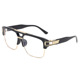 Black frame transparent sheet