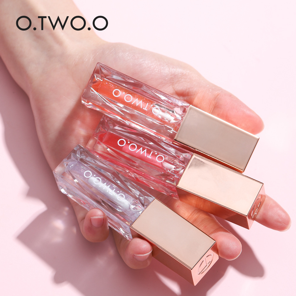 O.TW O.O clear berry ice crystal lip gloss water light glass transparent toot lip gloss lasting non-fading 1014