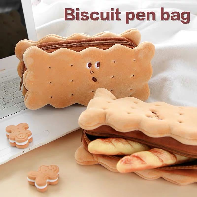 Star Style ins Korean Creative Cute Sandwich Cookies Student Pencil Bag Large Capacity Storage Bag Pencil Bag