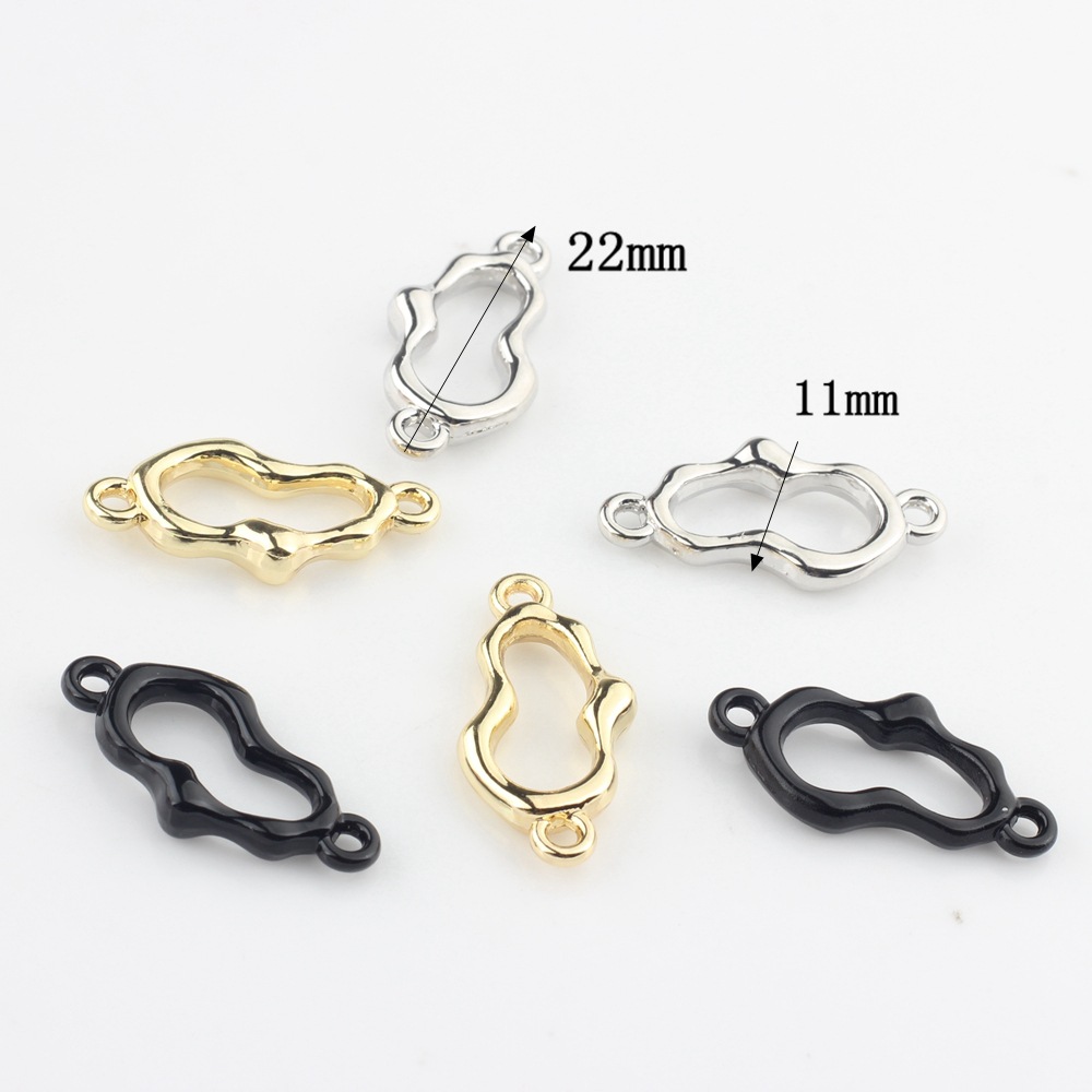 European and American jewelry accessories geometric hollow pendant connector DIY handmade earrings pendant bracelet jewelry accessories