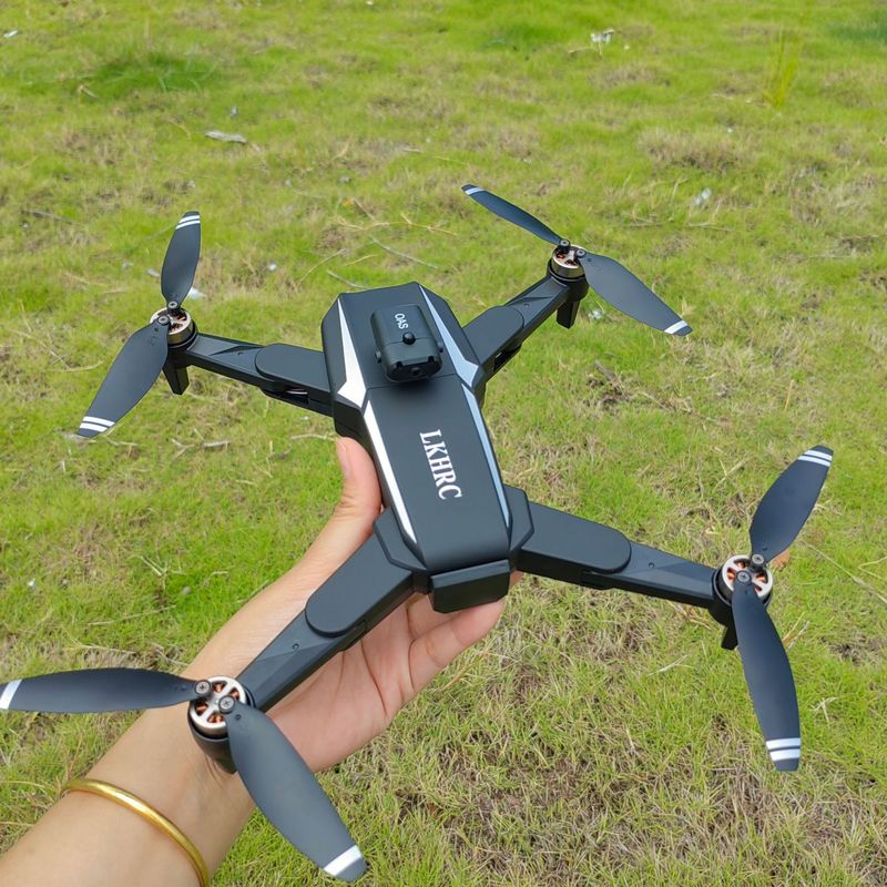 新型クロスボーダーl39ブラシレス航空撮影無人機折り畳み対外貿易リモコン飛行機障害回避光流四軸航空機|undefined