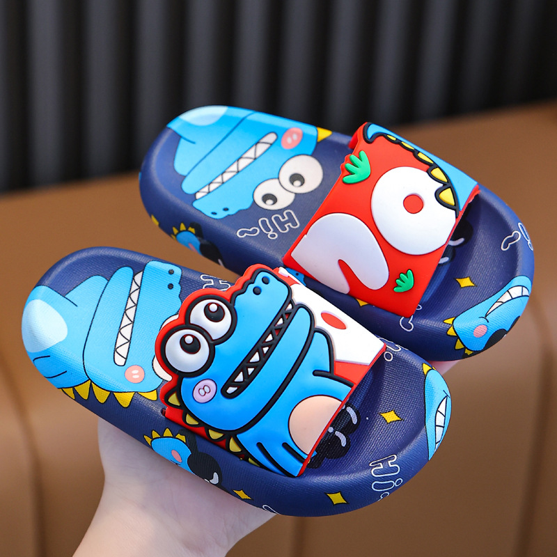 Children's slippers summer boys' cartoon indoor bath non-slip soft bottom girls' cute baby home children's slippers