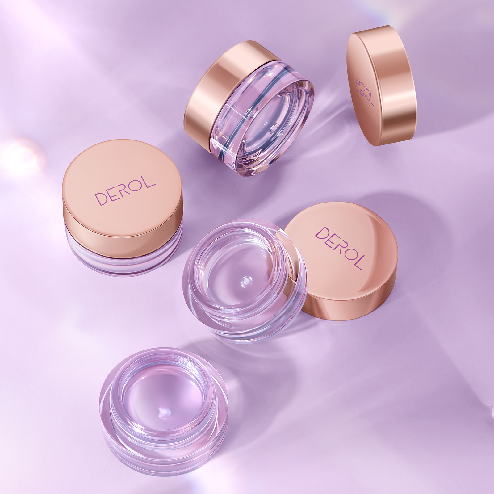 Cross-border DEROL Color-changing Blush Cream 10g Pack Hydrating and Moisturizing Lightweight Temperature-changing Gel Glass Gradient Blush