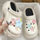 Little red book with cute button five-pointed star Bear Hole shoes accessories