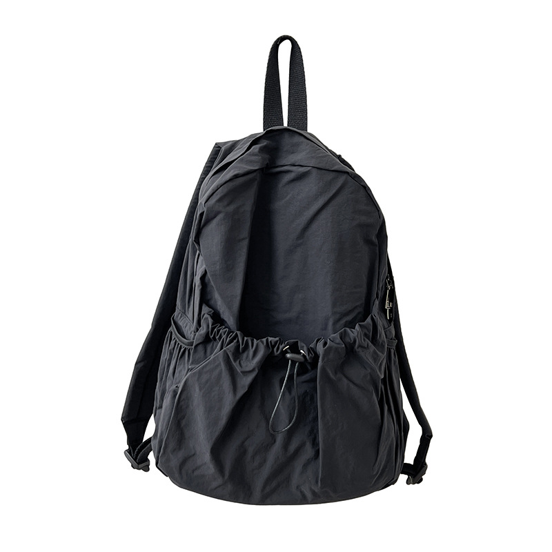 Korean Style Large Capacity Nylon Rucksack Girls ins Lightweight Casual Commuter Backpack Harajuku Style Simple Schoolbag