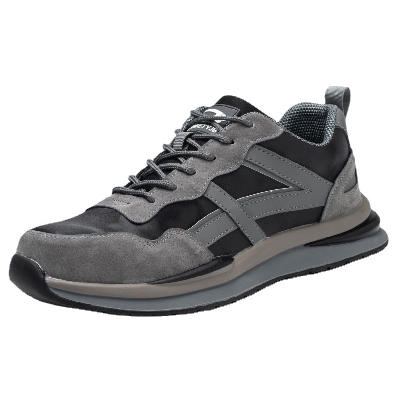 Cross-Border New Labor protection shoes factory workshop anti-smashing anti-puncture work shoes site protection steel toe safety shoes men