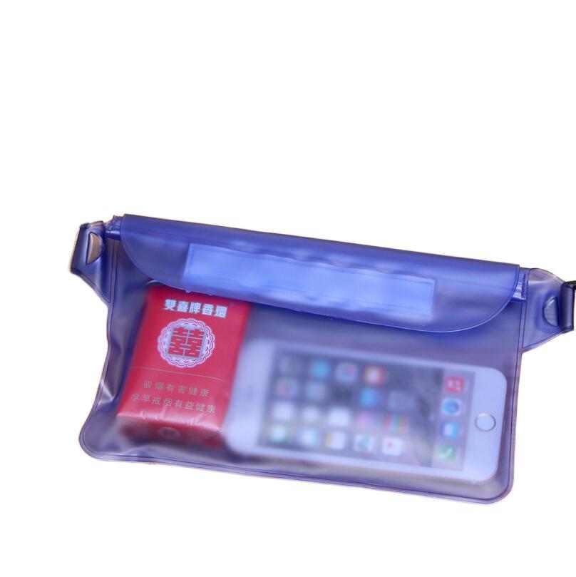Drifting Swimming pvc Waterproof Waist Bag Three Layer Sealed Outdoor Sports Mobile Phone Waterproof Bag Swimming Storage Bag