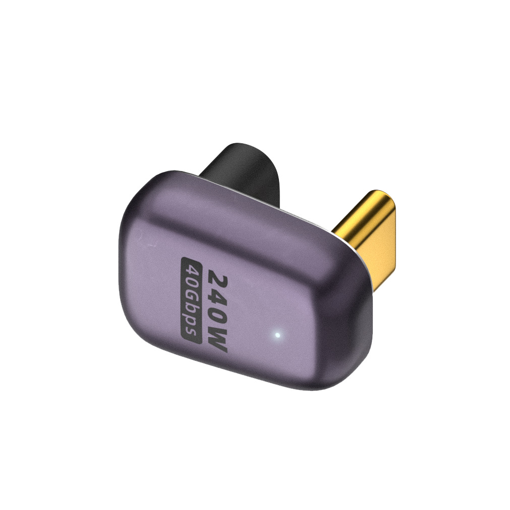 Spot factory mobile phone laptop USB 4 240W adapter PD fast charging elbow Type-C adapter