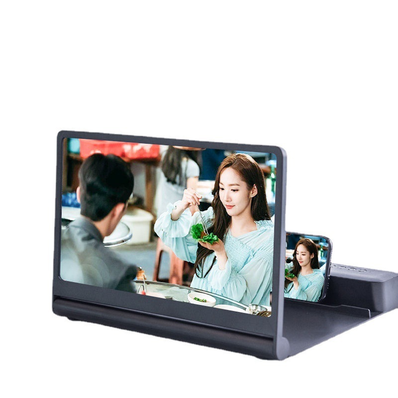 新品f12ブルートゥースオーディオ携帯電話スクリーンアンプ12インチ6dハイビジョンダブルホーン携帯電話スクリーンアンプ|undefined