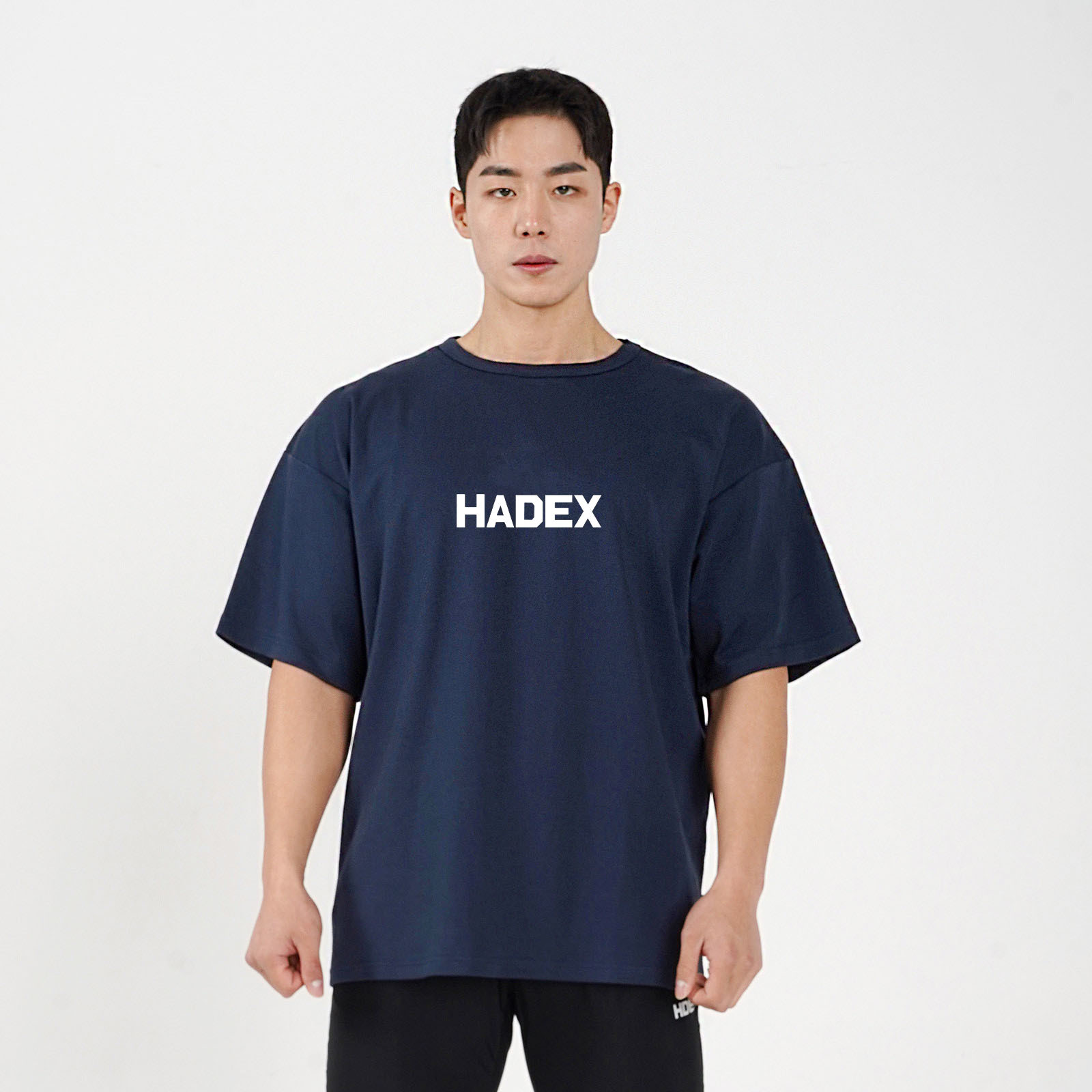 Fitness short sleeve men's loose training running half sleeve brothers elastic breathable cotton sports T-shirt bottoming shirt fashion