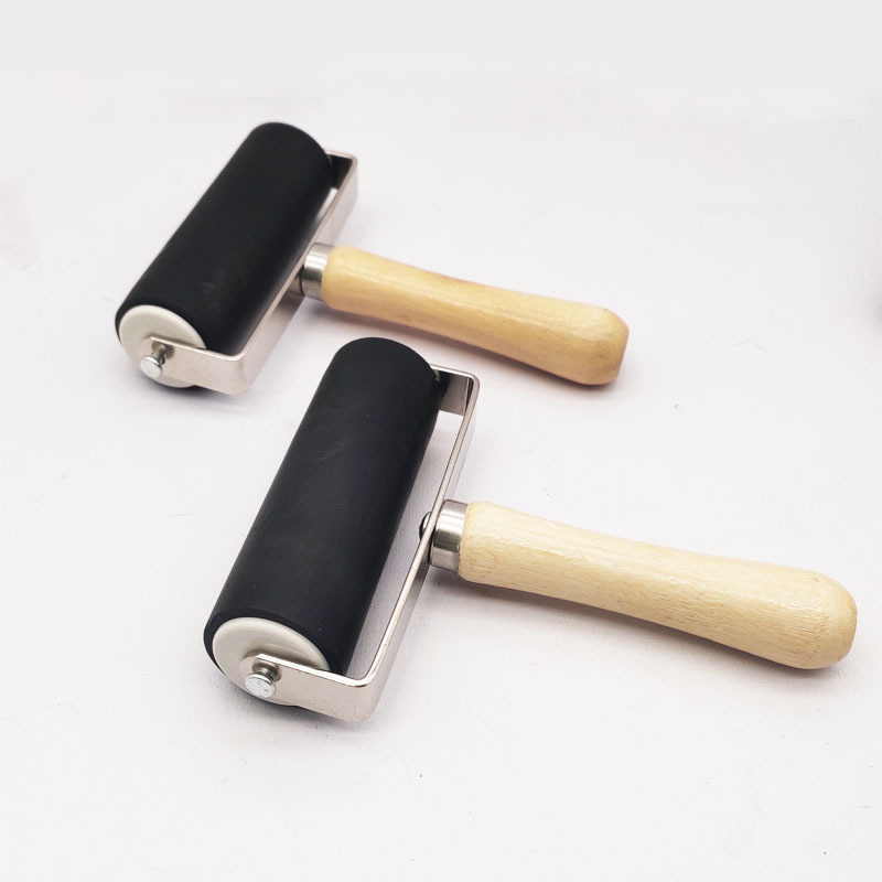 Engraving ink roller Diamond painting rubber roller children's handmade art woodcut tool 10cm oil printing rubber roller