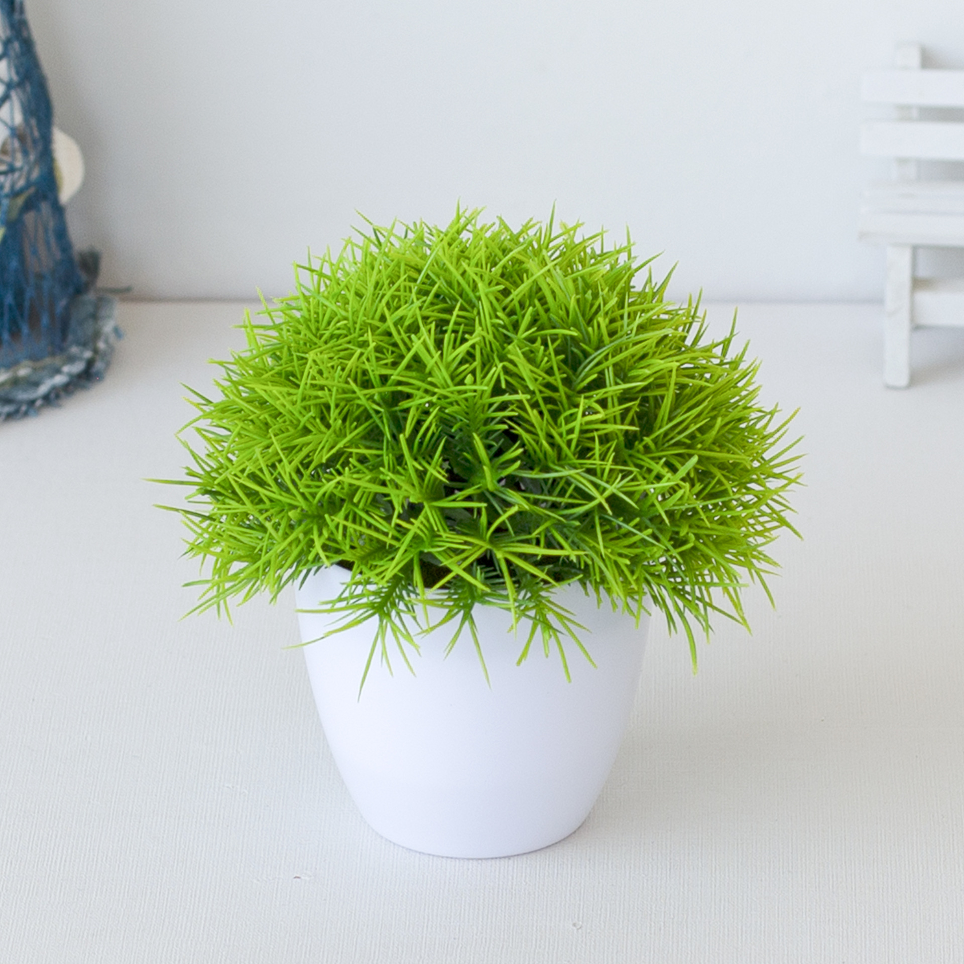 Simulation plant bonsai desktop artificial flower plant ornaments flower ball grass ball potted home decoration small pendulum