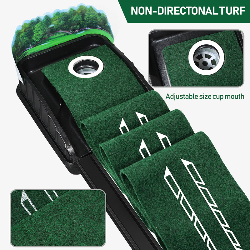 New single hole 3D arrow cross-border in stock portable golf green indoor and outdoor putter trainer manufacturer