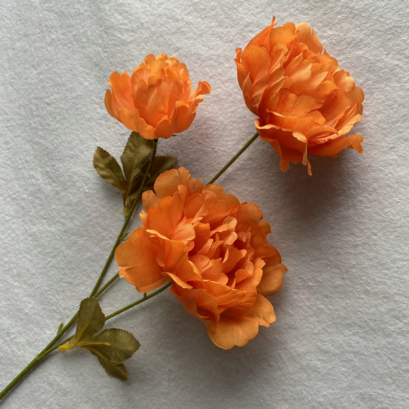 Silk Cloth Cacino Peony Simulation Bouquet Living Room Home Furnishing Decorations Ornaments Indoor Dining Table Coffee Table Fake Flowers