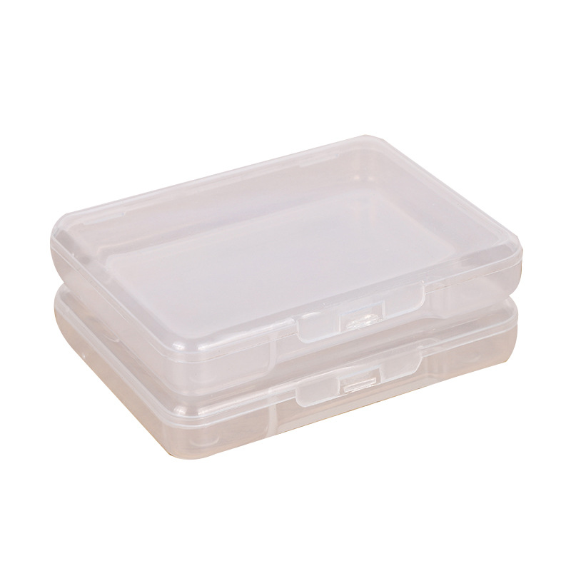 Factory direct PP plastic box rectangular finishing transparent packaging box small material Box white fishing gear storage box