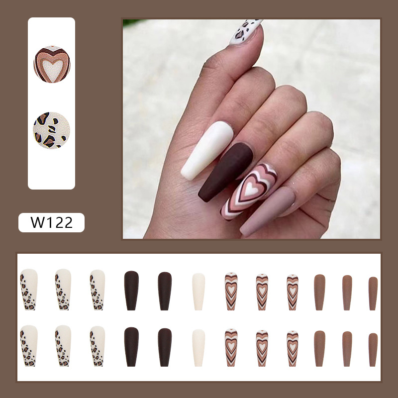 Finished nail piece cross-border fake nails European and American nail piece foreign trade nail patch wholesale press on nails