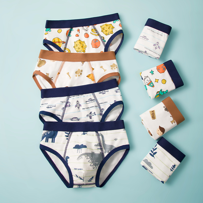 Summer children's Briefs boys cotton wholesale small and large Children primary school boys a generation of hair