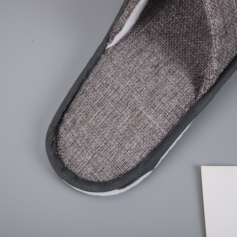 Disposable slippers wholesale hospitality five-star Hotel beauty salon hotel homestay travel non-slip linen slippers