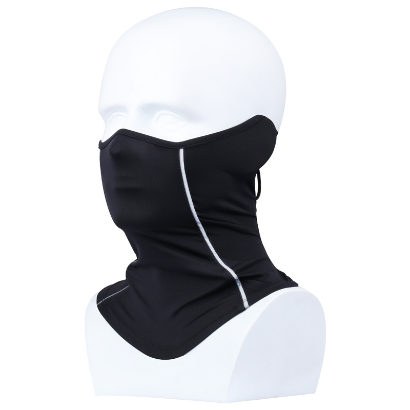 Unisex Ice Silk sunscreen mask summer UV protection outdoor sports collar high elastic breathable cycling mask