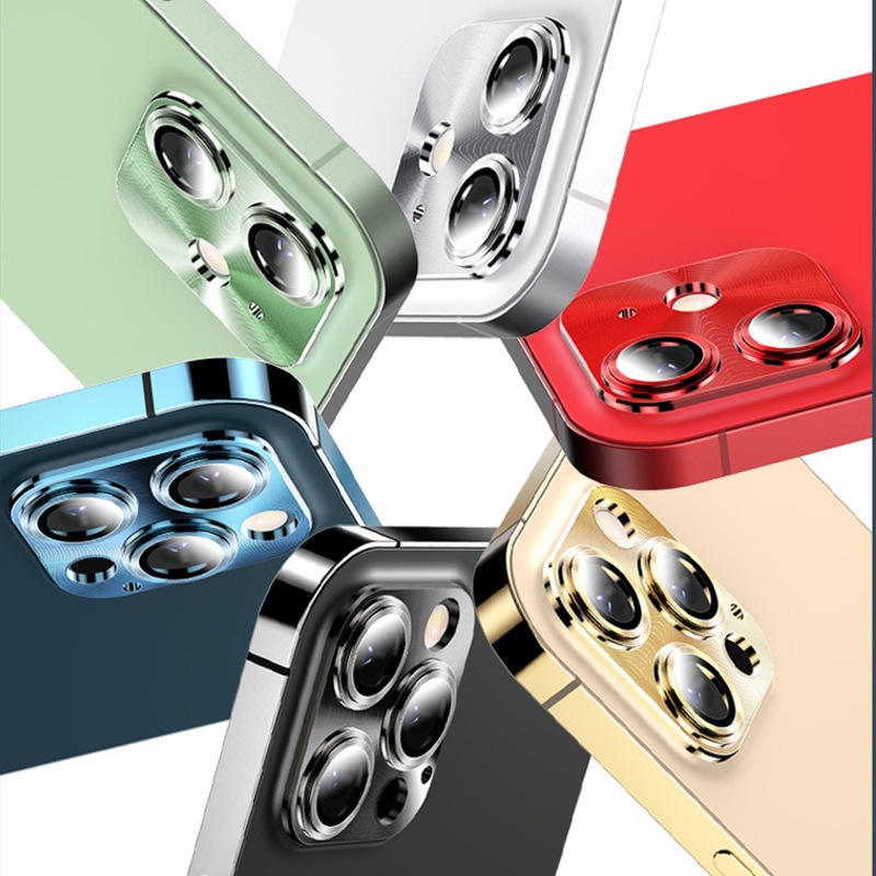 Applicable to Apple 15 Lens Film 13promax Camera Mobile Phone Film Tempered Film 14 Armor Lens 12 One-piece Film