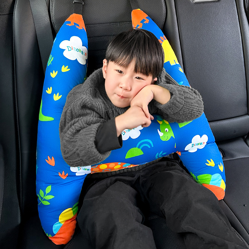 Children's car headrest cartoon car pillow rear neck pillow car pillow car sleeping artifact interior supplies_voghion.com