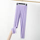 Plus size spring and summer thin gray leggings women's high waist 9 points fat mm200 kg outer wear modal nine-point pants