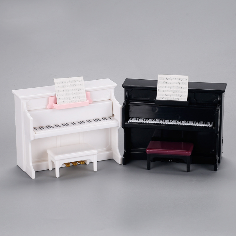 Play house mini piano musical instrument model miniature scene small toy doll house DIY shooting cross-border hair generation