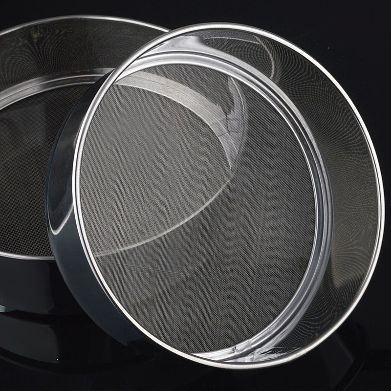 Factory direct stainless steel flour sieve round surface Luo filter 40 mesh filter mesh leakage corn sieve kitchen baking