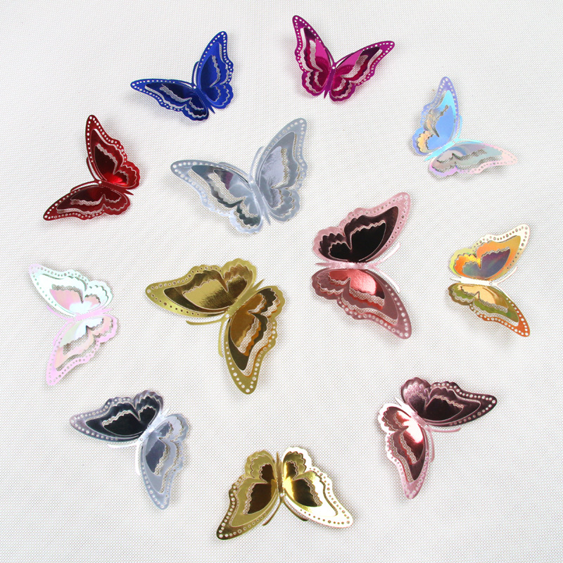 3-Layer Hollow Butterfly 3D Hollow Paper Butterfly Amazon Foreign Trade Wedding Festival Decoration Home Decorations
