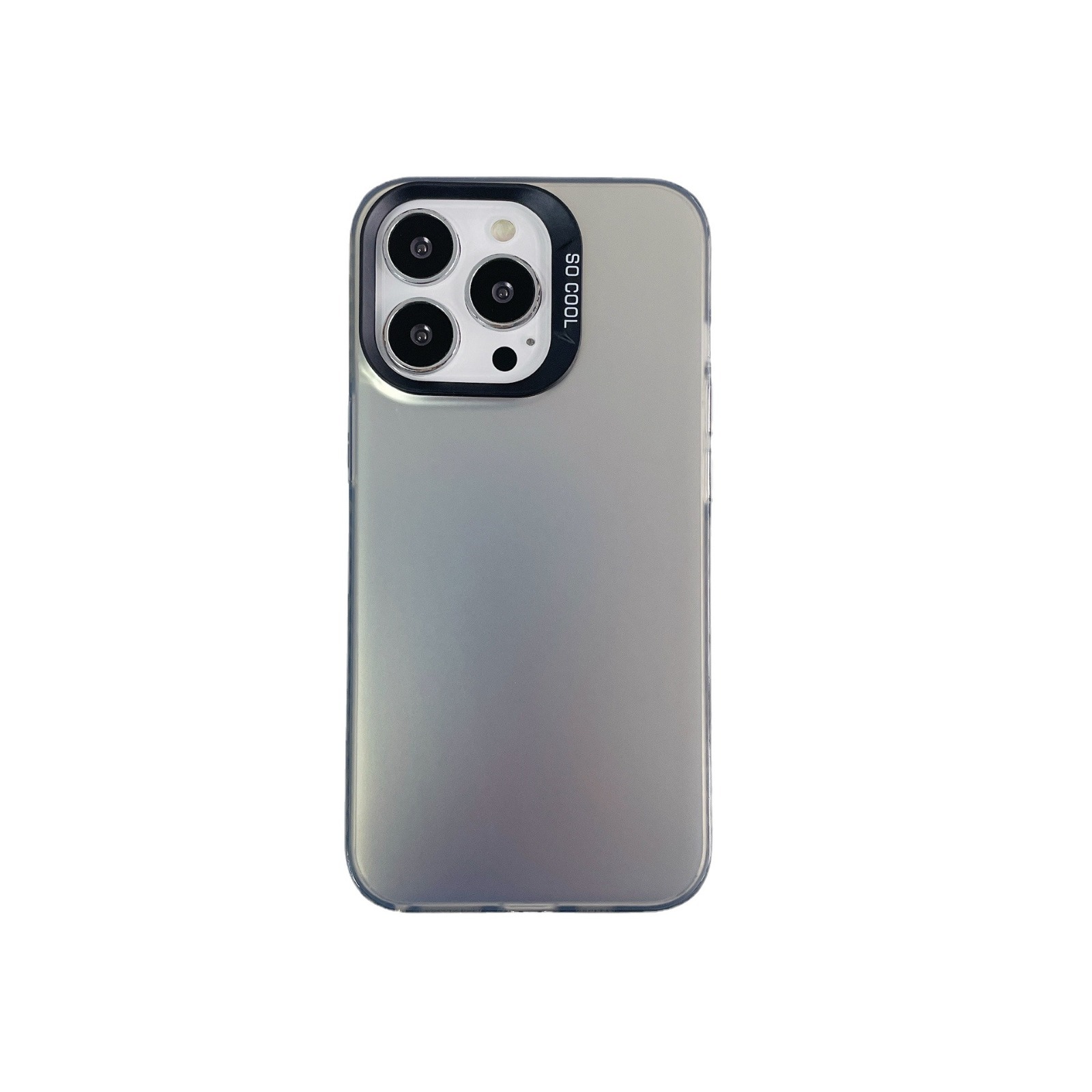 IMD Color Silver for Apple 16PRO Hard Case Solid Color Premium iPhone13/XR Simple Phone Case