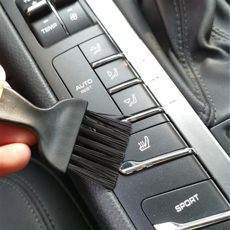 6-in -1 black anti-static brush portable handle anti-static brush cleaning keyboard brush kit tweezers 6-piece set