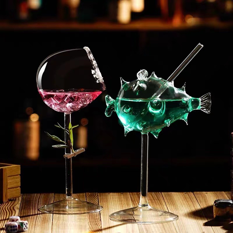 Creative Puffer Barfish Осьминог Cyber Celebrant Cup Боросиликатное стекло Кубок Персонализированная чашка для коктейля