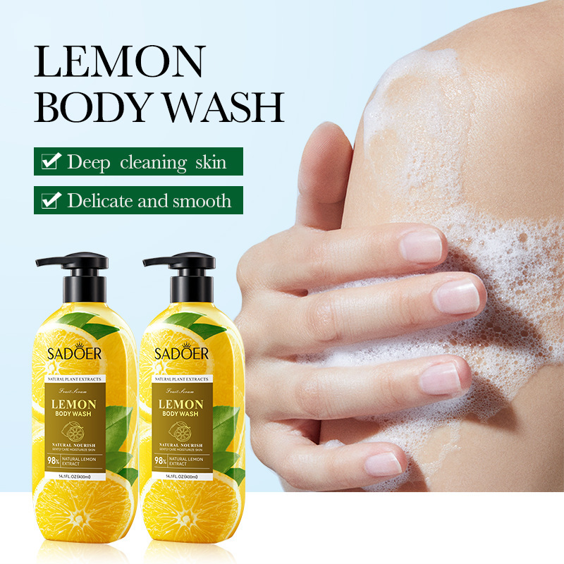 Full English SADOER coconut shower gel Cleansing Body Exfoliating delicate shower gel cross-border foreign trade Wholesale