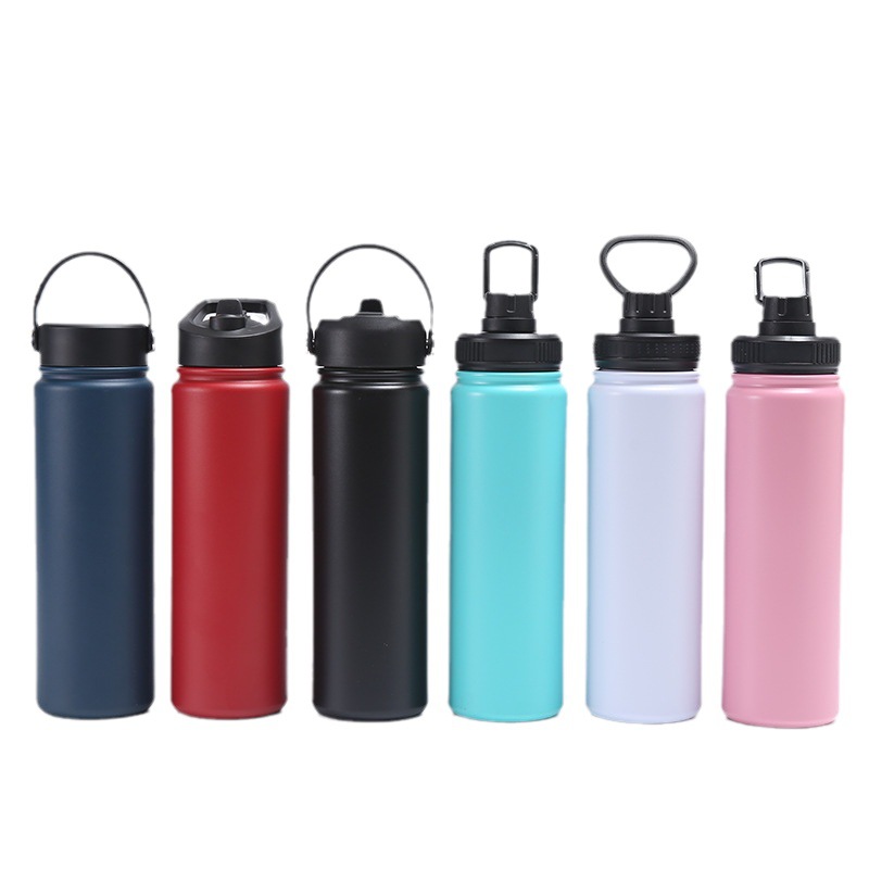 25oz space pot vacuum cup 304 steel outdoor portable handle cup large capacity car stainless steel sports kettle