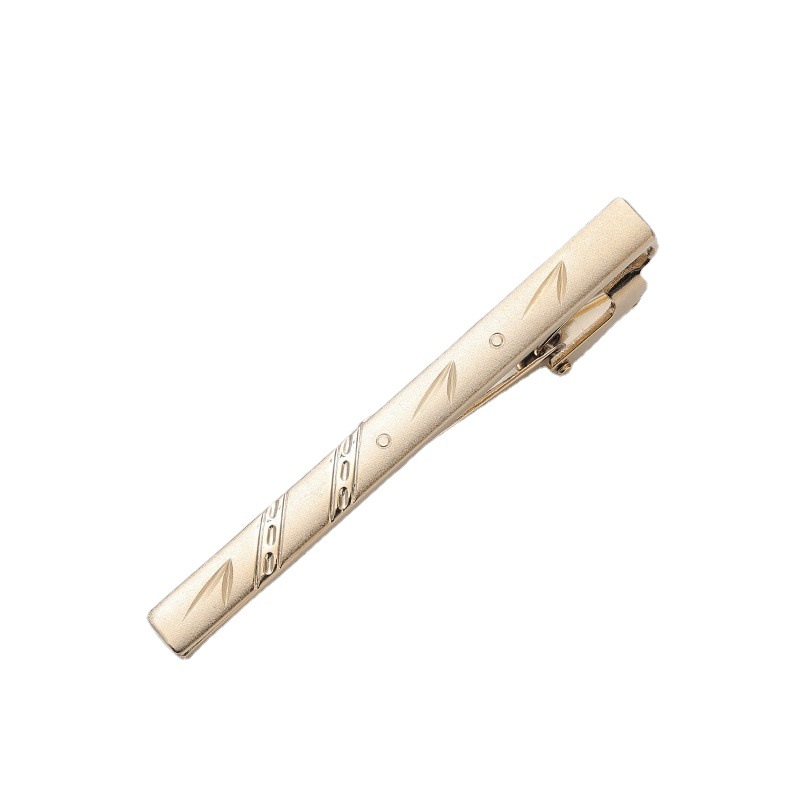 Simple fashion tie clip gold and silver two-color men's formal wear tie security clip wedding all-match tie clip men