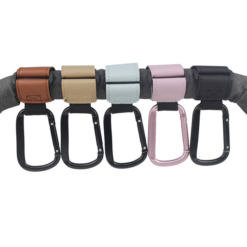 Metal stroller hook buckle baby stroller bag hook PU leather hook hook hook hook hook hook hook hook hook hook Hook 2 Universal