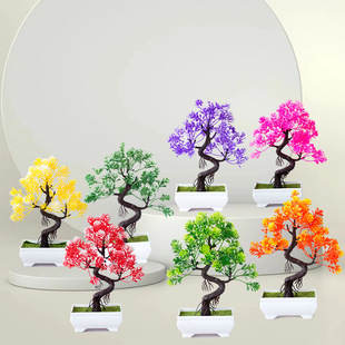 New lucky head artificial flower small bonsai artificial flower office decoration artificial flower suit