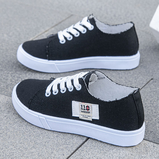 Canvas Shoes Women's 2023 New Korean-style All-match Flat Shoes Summer Thin Single-layer Shoes Women's Student ins Fashionable Sneakers